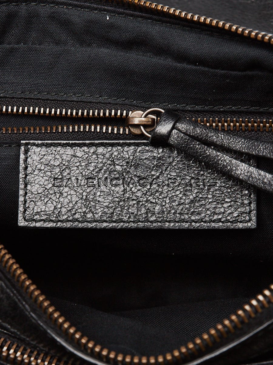 Balenciaga Black Lambskin Leather Classic Tool Kit Crossbody