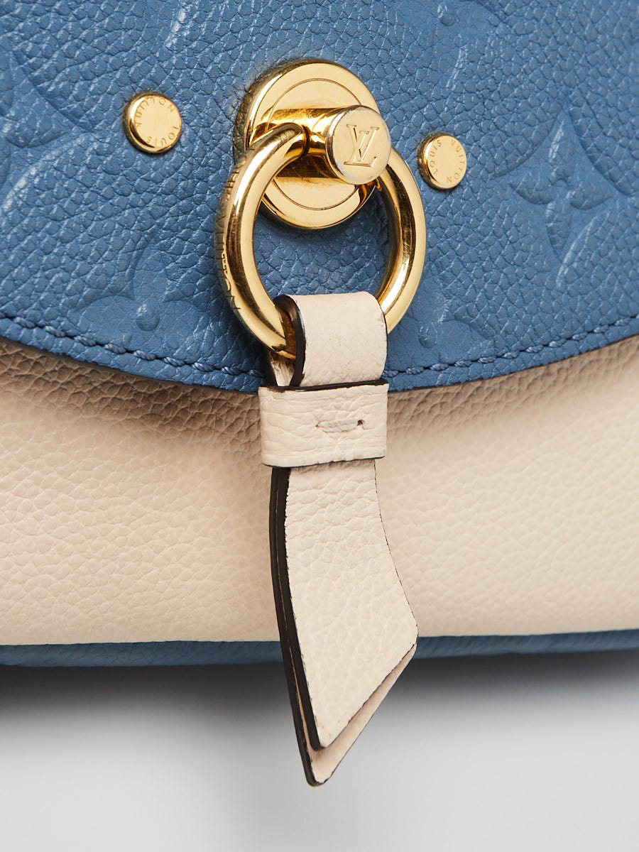 Louis Vuitton Blue/White Monogram Empreinte Leather Blanche
