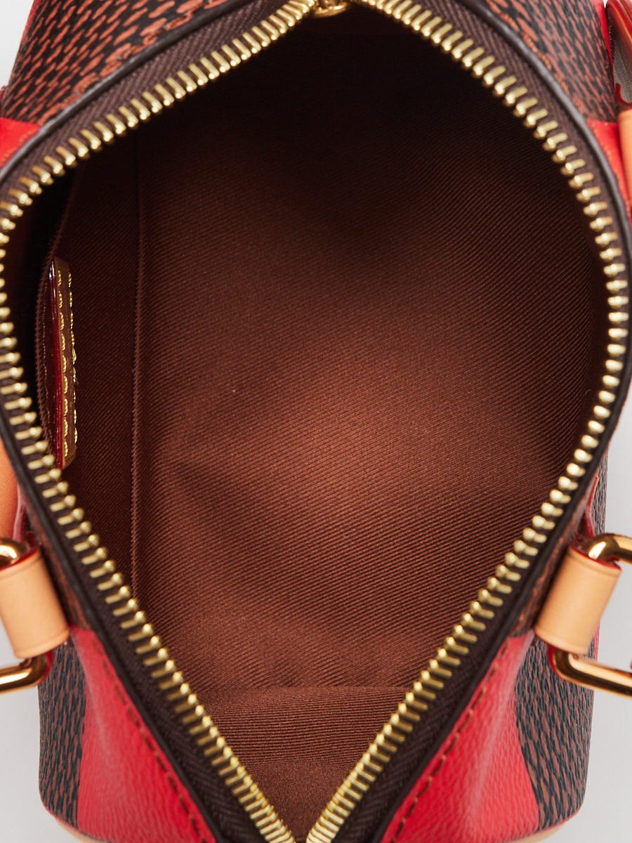 Louis Vuitton Red Damier Canvas Speedy 18 Bandouliere Pop Bag | Yoogi's  Closet