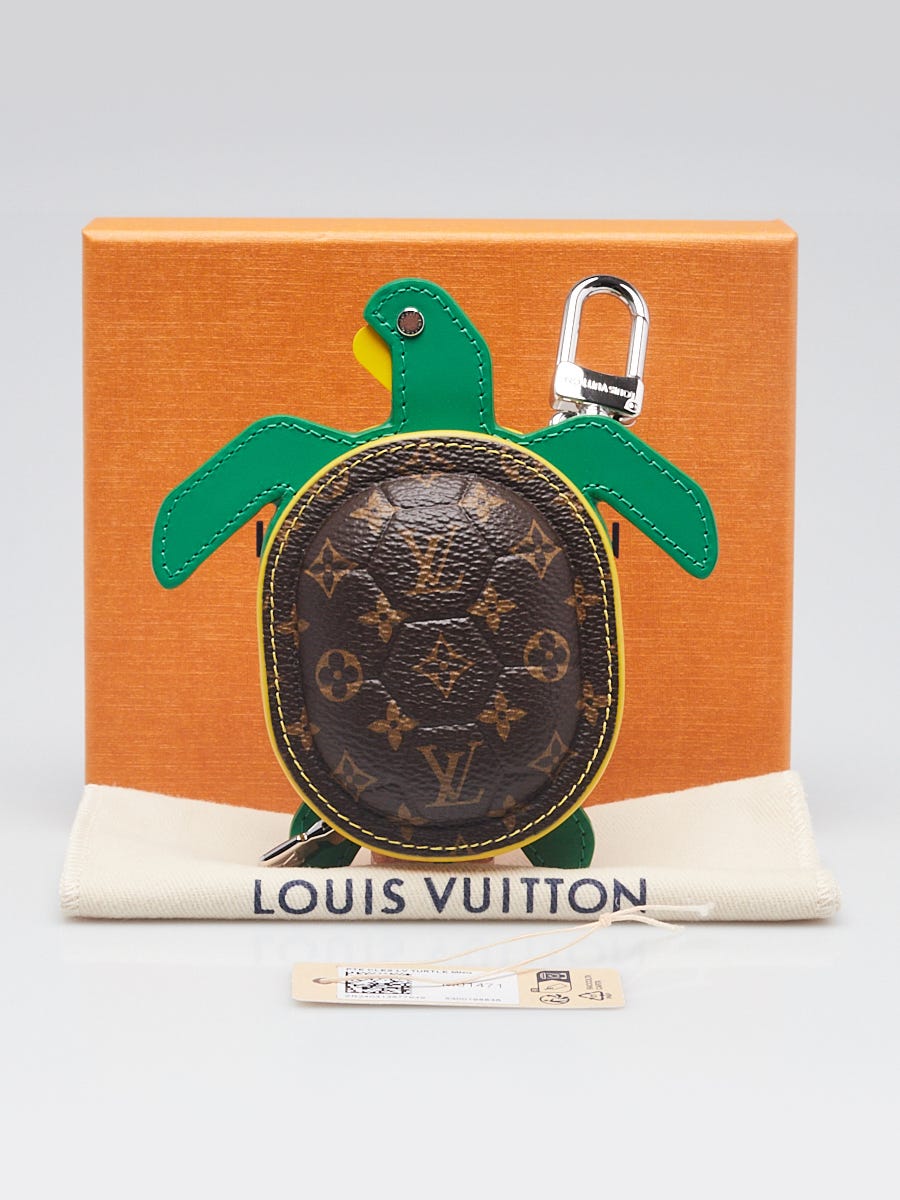 Louis Vuitton Monogram LV Turtle Pouch Bag Charm and Key