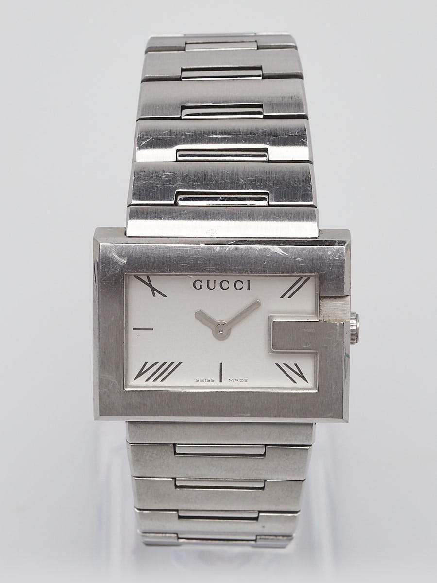 Gucci 30mm Stainless Steel Rectangle G Watch | Yoogi