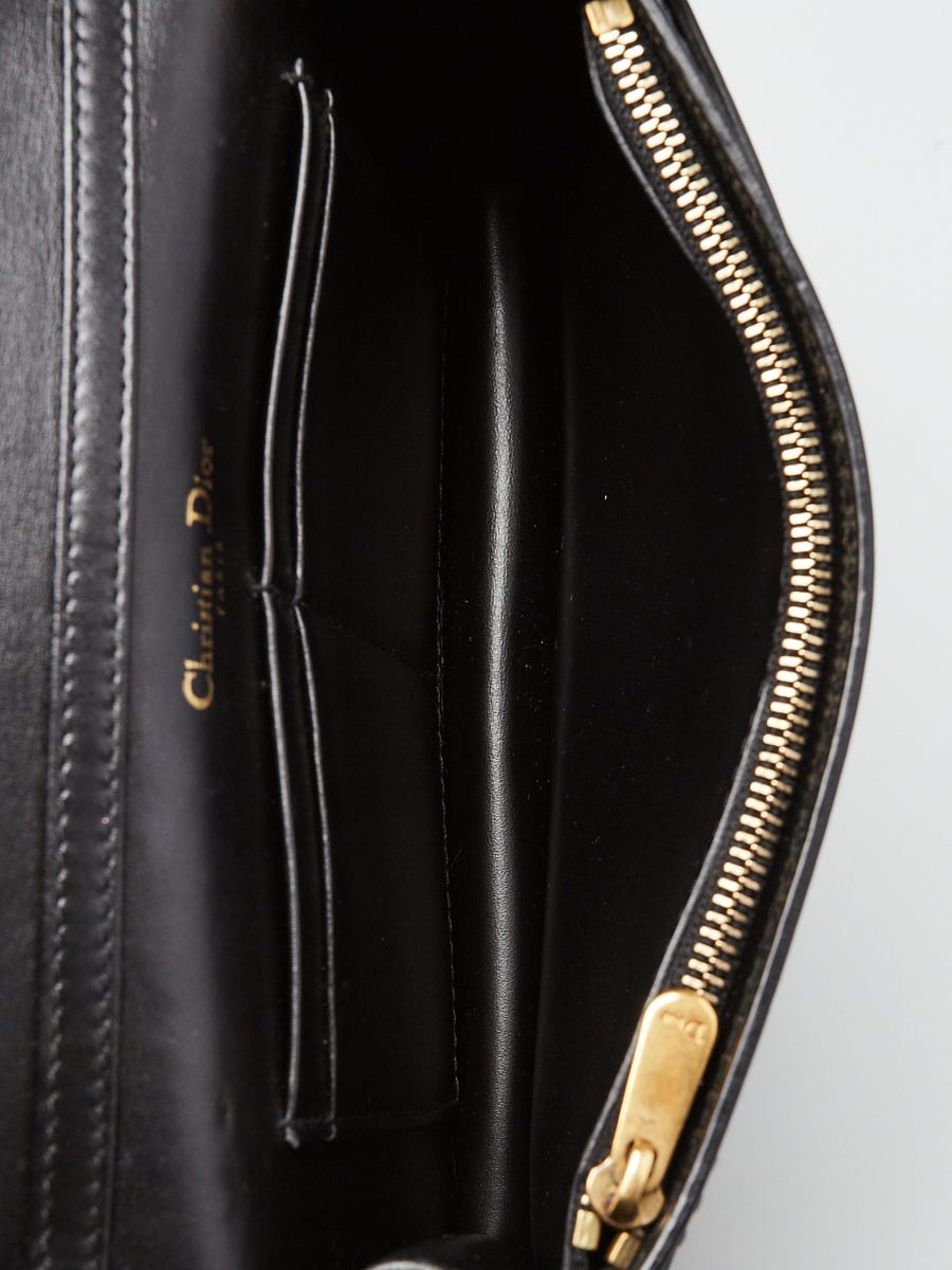 Christian Dior Black Calfskin Leather J'ADIOR Wallet on Chain