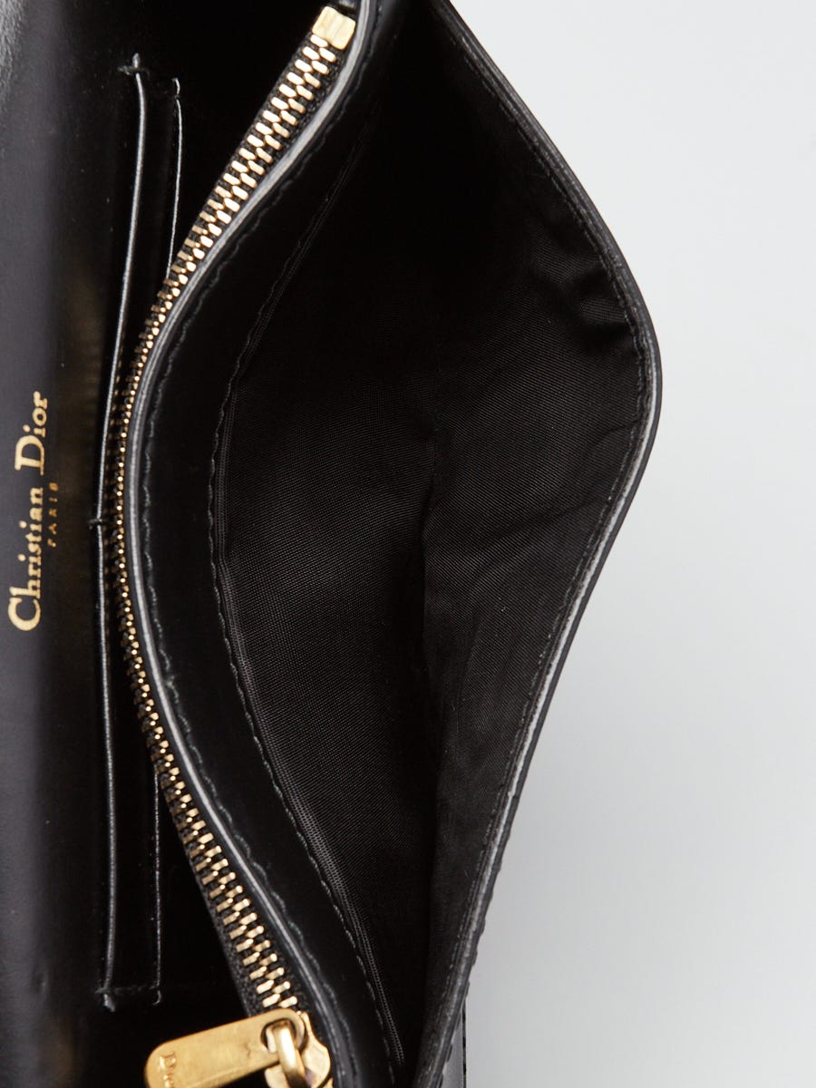 Christian Dior Black Calfskin Leather J'ADIOR Wallet on Chain