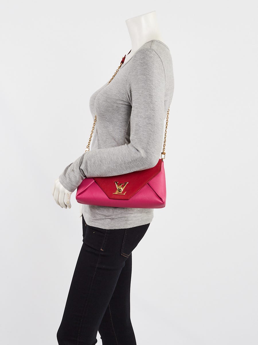 Louis Vuitton Red/Pink Calfskin Leather Love Note Bag