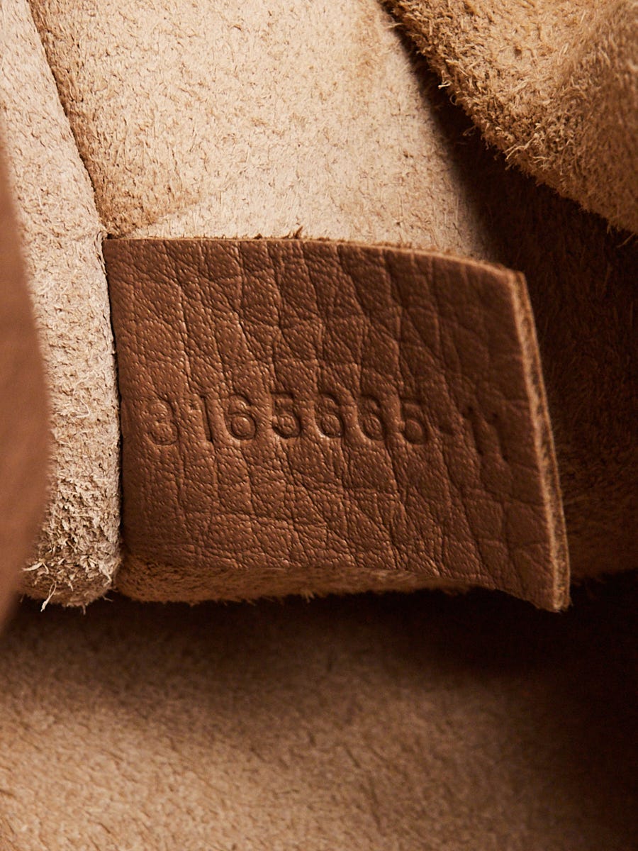 Chloe Brown Pebbled Leather Hayley Small Hobo Bag | Yoogi's Closet