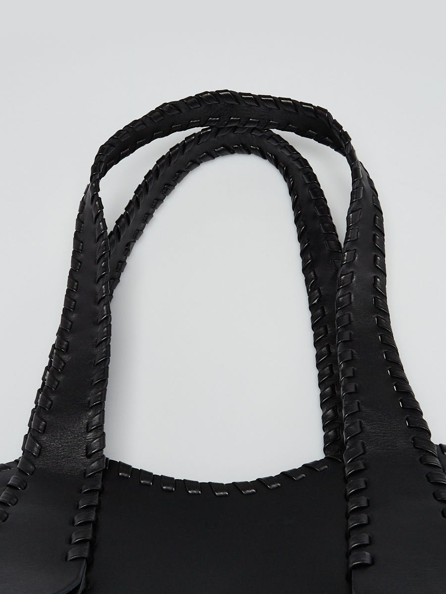 Chloe Black Leather Mony Medium Tote Bag | Yoogi's Closet