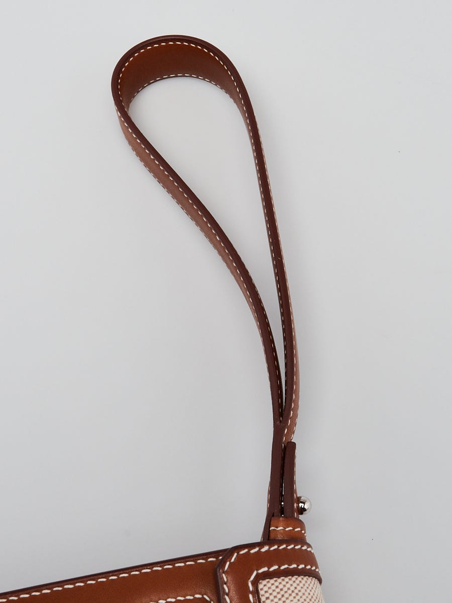 Hermes Natural Toile Canvas/Barenia Leather Kelly Depeches 25