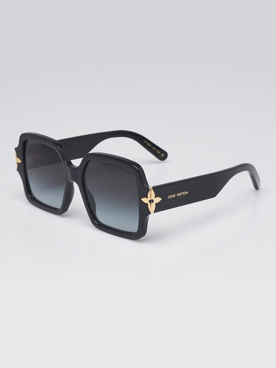 Louis Vuitton Black Acetate My Flower Sunglasses Z1750W | Yoogi's