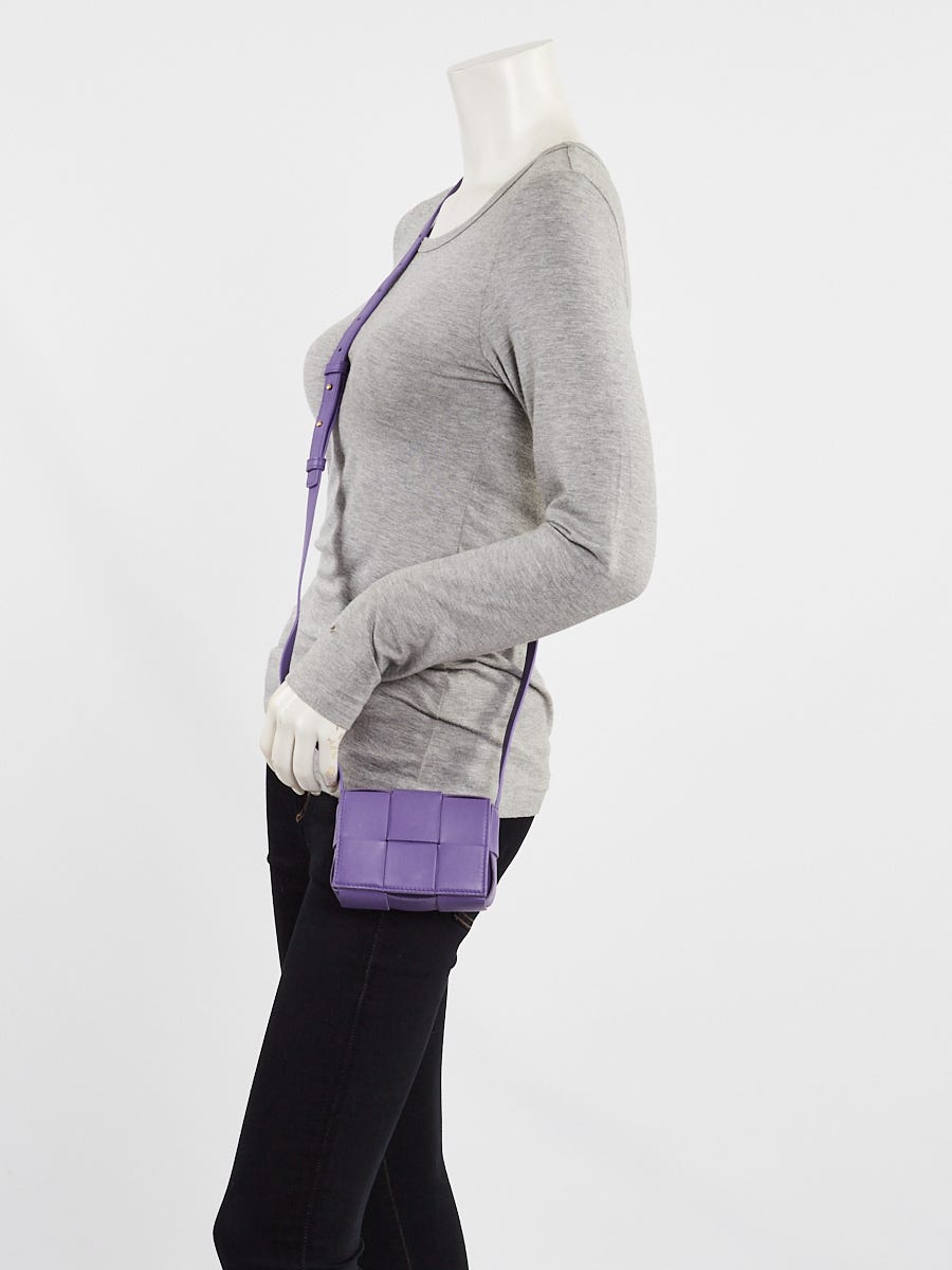 BOTTEGA VENETA Classic INTRECCIATO Cassette Leather Shoulder
