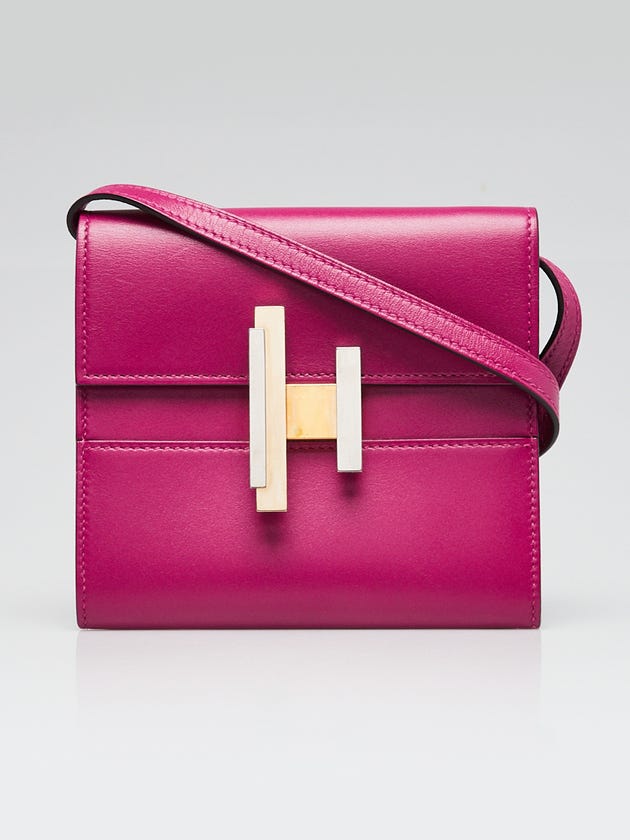 Hermes Rose Poupre Villandry Calfskin Leather Cinhetic To Go Wallet