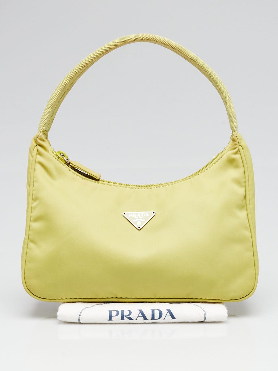 Prada Light Green Tessuto Nylon Mini Bag | Yoogi's Closet