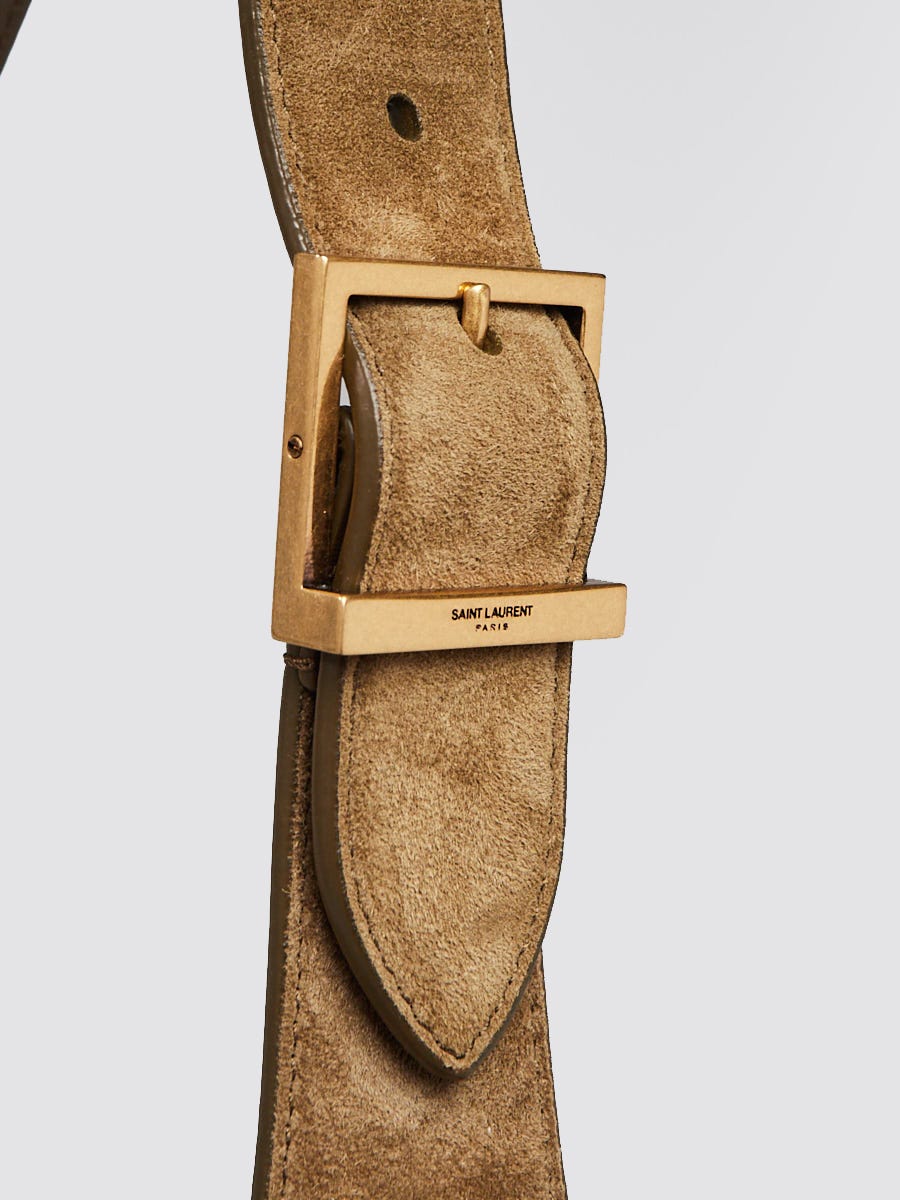 Yves Saint Laurent Barley Suede Le 5 A 7 Large Hobo Bag  display picture 1