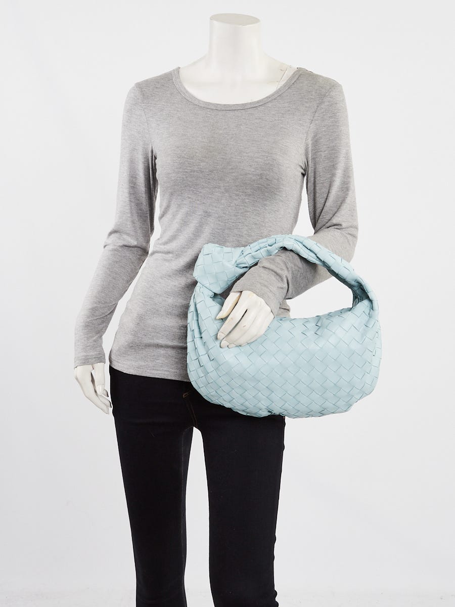 Bottega Veneta ブルー Teen Jodie バッグ Bottega Veneta - Teen Jodie Space Blue Woven Leather Bag