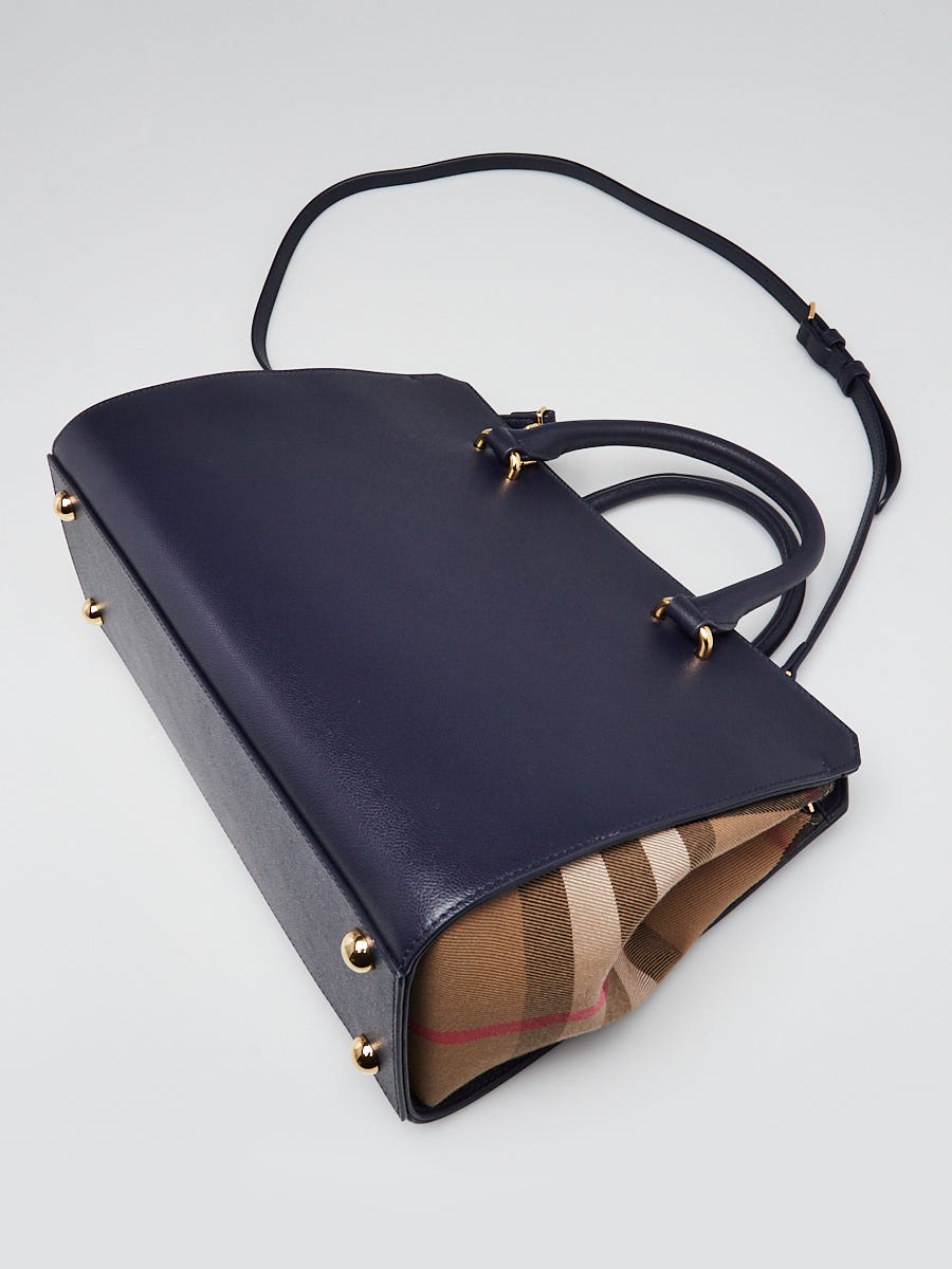 【BURBERRY】 Banwell Check Canvas & Leather Satchel Bag Burberry Banwell Check Canvas & Leather Satchel | ShopSimon