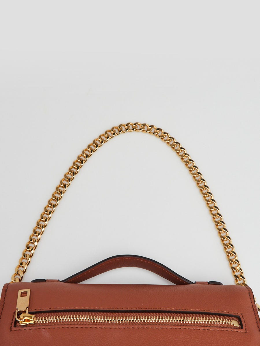 Louis Vuitton Cognac Grained Leather Oxford Lockme Bag | Yoogi's