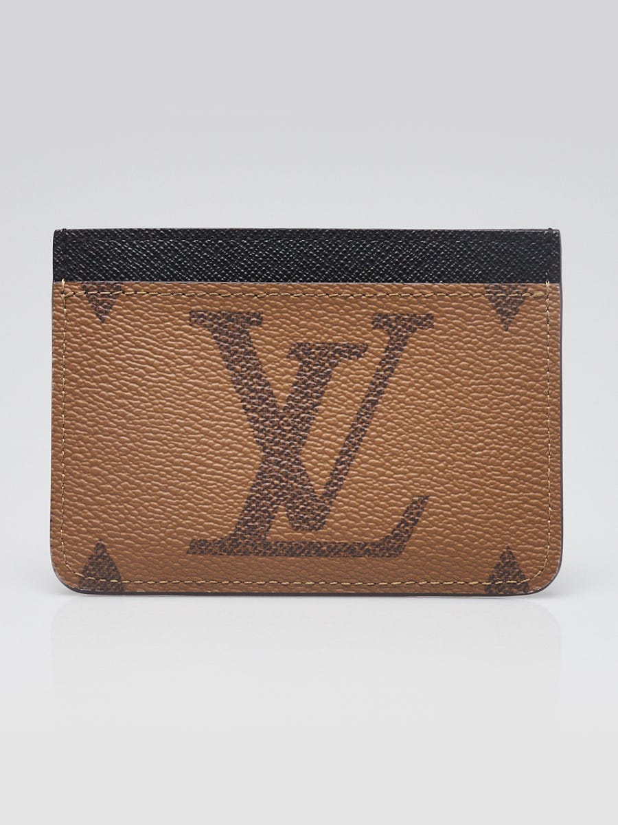 【Louis Vuitton】 Card Holder Monogram and Monogram Reversed Louis Vuitton Monogram Reverse Canvas Side Up Card Holder