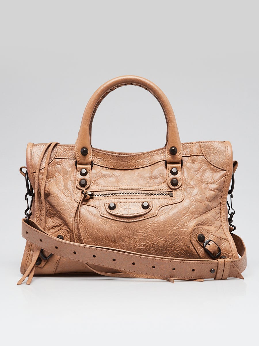 【関税&送料込】Balenciaga City Flat In Arena Leather BALENCIAGA Le City Medium Arena Textured-Leather Tote for