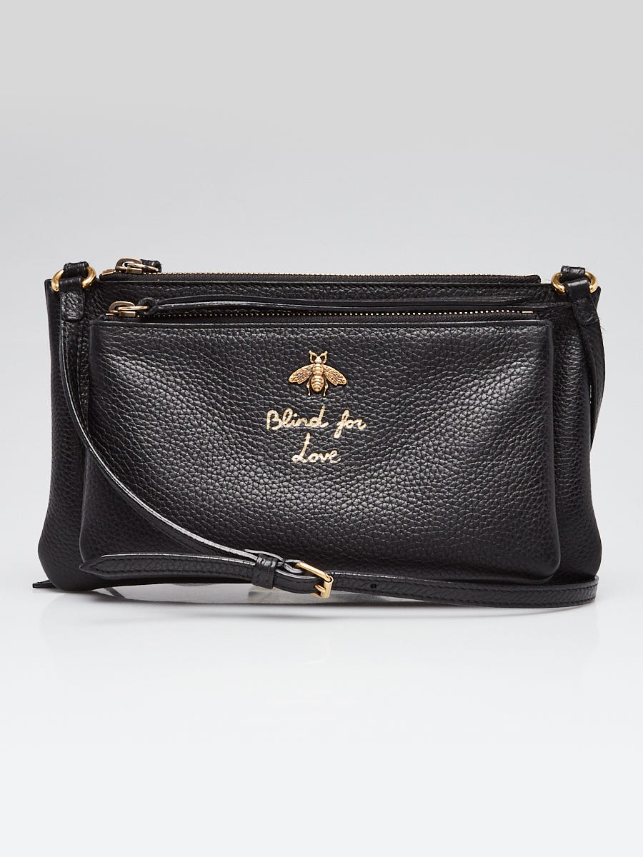 Gucci Black Pebbled Leather 