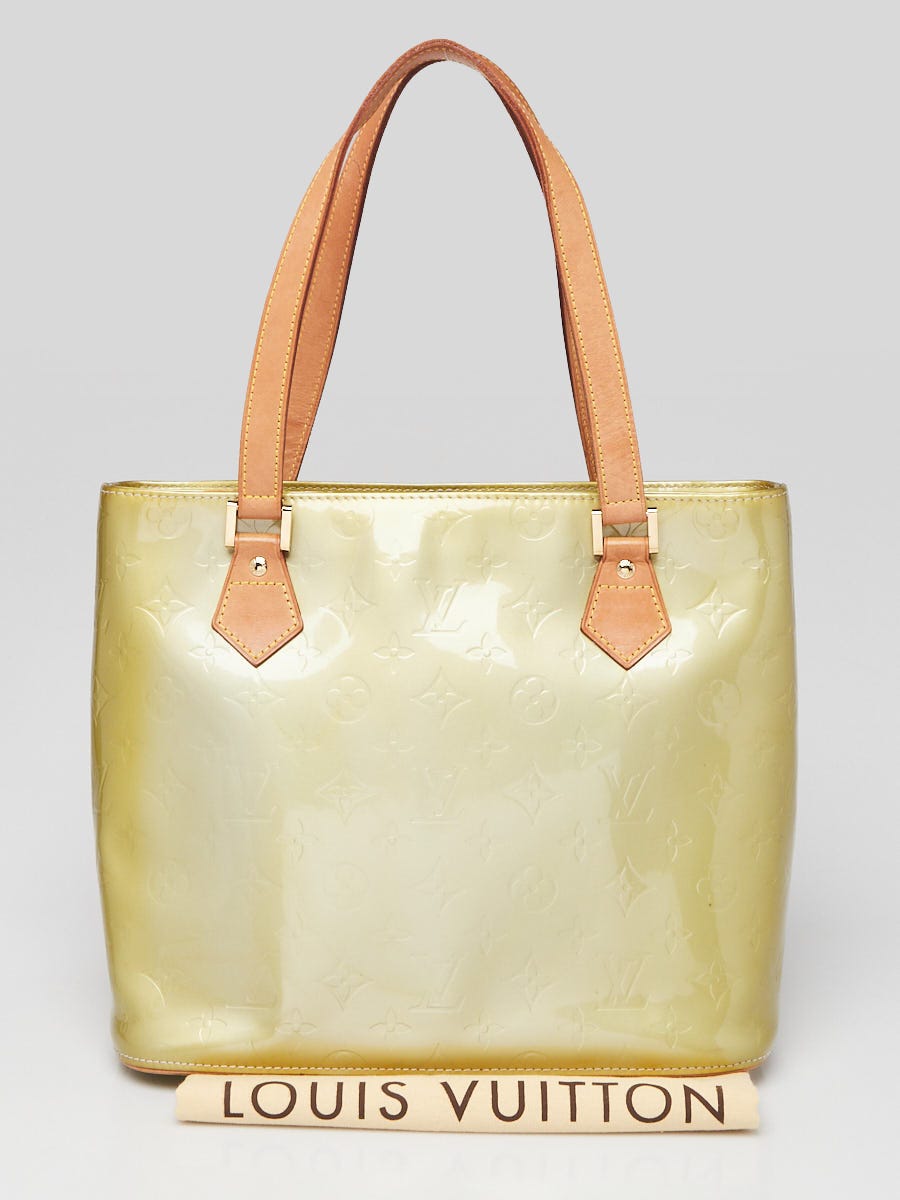 Louis Vuitton Silver Monogram Vernis Houston Bag | Yoogi's Closet