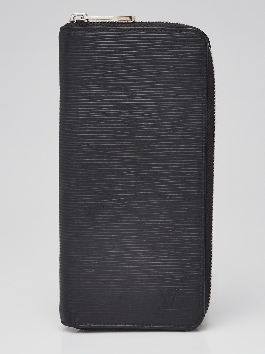 Louis Vuitton Black Epi Leather Vertical Zippy Wallet