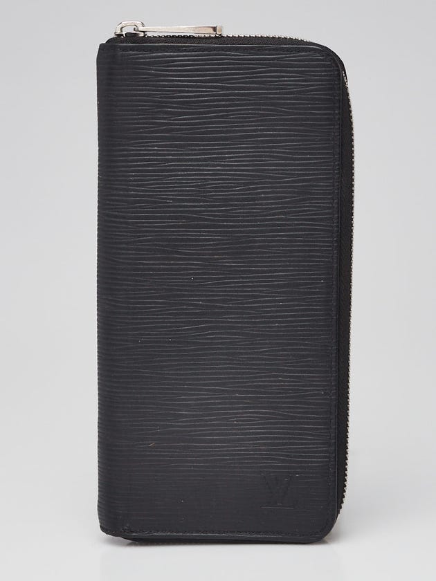 Louis Vuitton Black Epi Leather Vertical Zippy Wallet