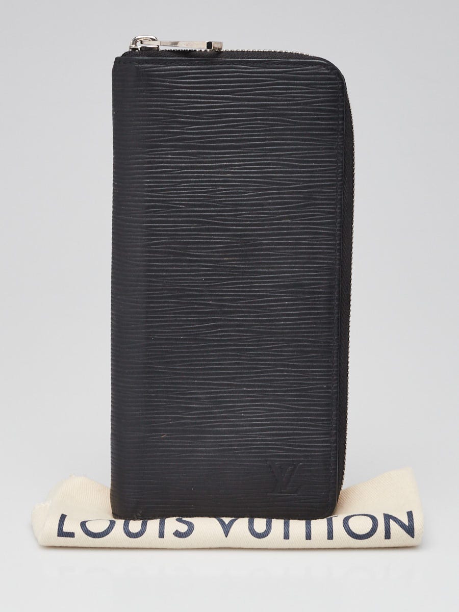 Louis Vuitton Black Epi Leather Vertical Zippy Wallet