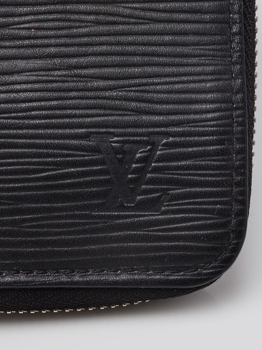 Louis Vuitton Black Epi Leather Vertical Zippy Wallet | Yoogi's Closet