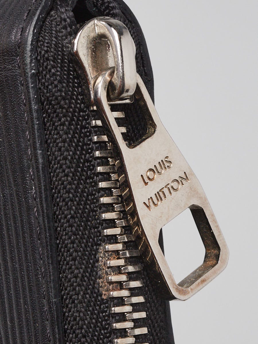 Louis Vuitton Black Epi Leather Vertical Zippy Wallet | Yoogi's Closet
