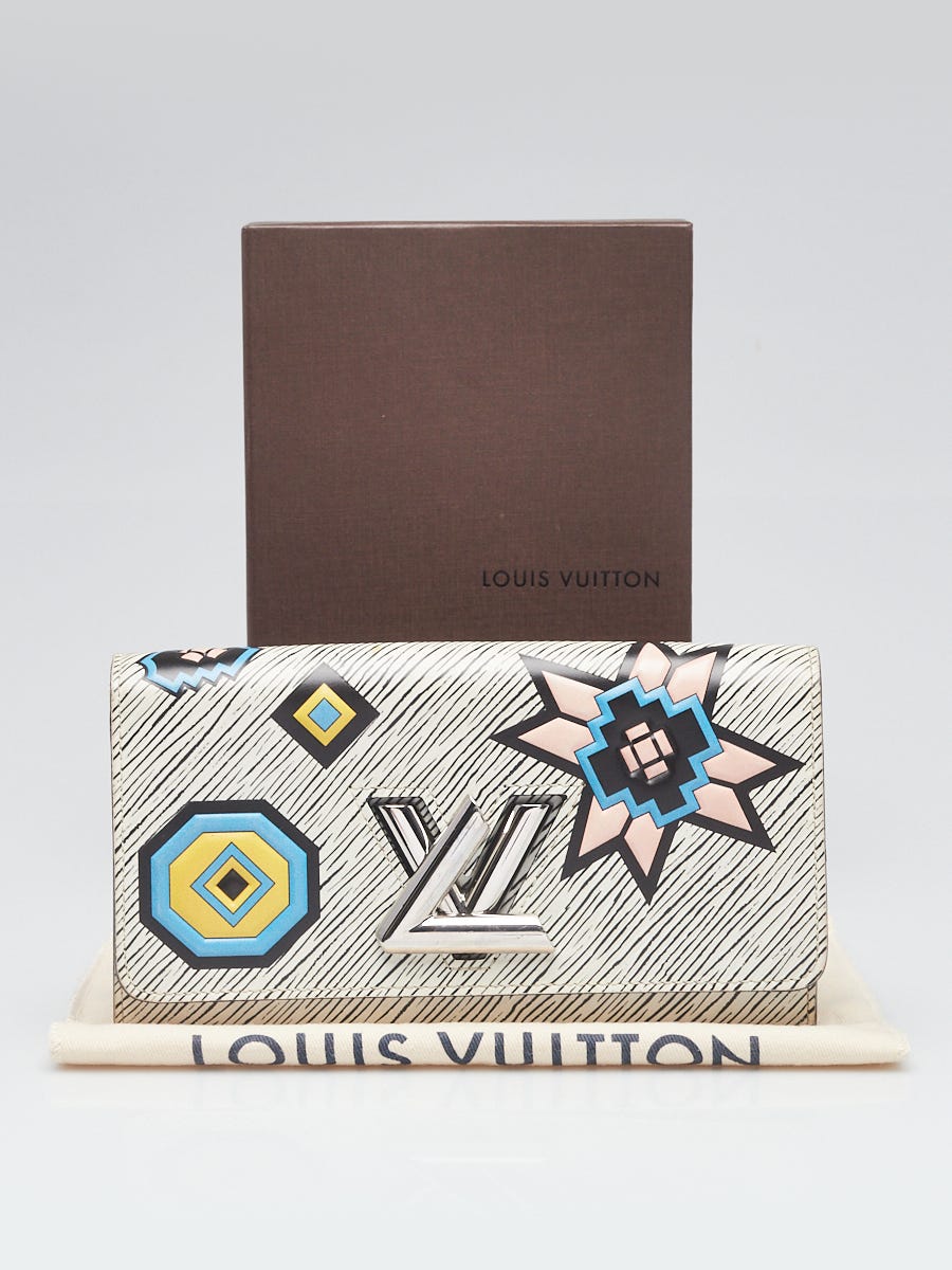 Louis Vuitton Limited Edition Multicolor Aztec Epi Leather Twist  Wallet