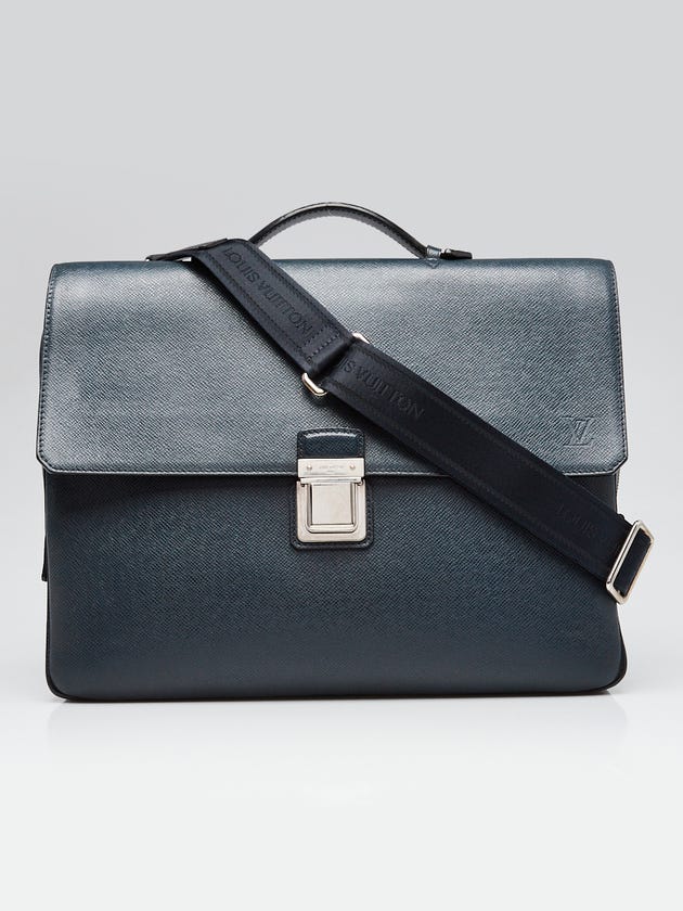 Louis Vuitton Boreal Taiga Leather Vassili PM Briefcase Bag