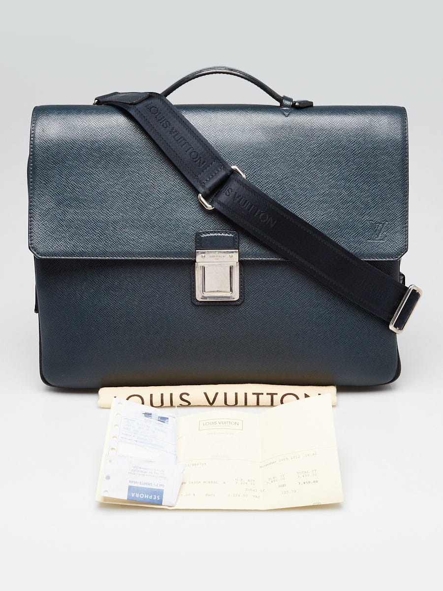 Louis Vuitton Boreal Taiga Leather Vassili PM Briefcase Bag
