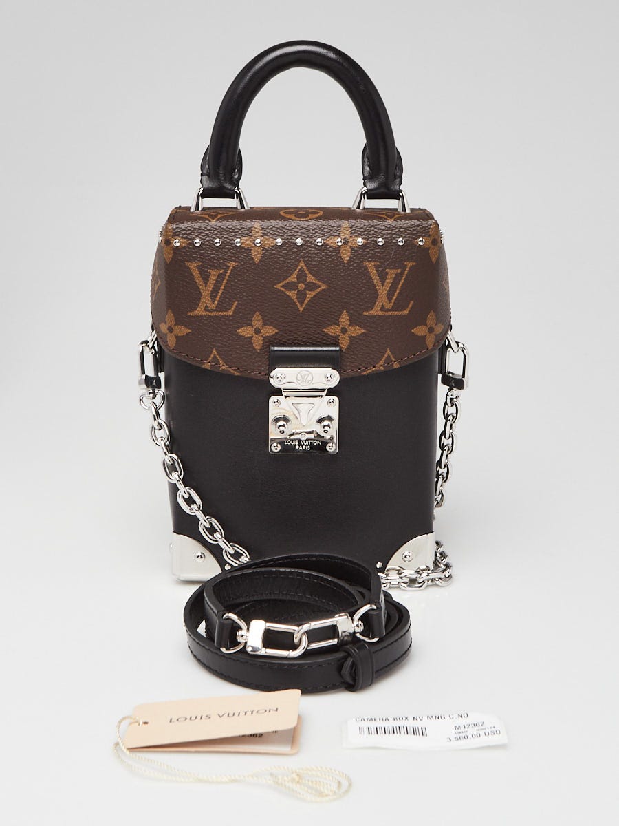Louis Vuitton ドラムバッグ 保存袋付き Louis Vuitton Black Monogram Canvas Camera Box NM Bag | Yoogi's Closet