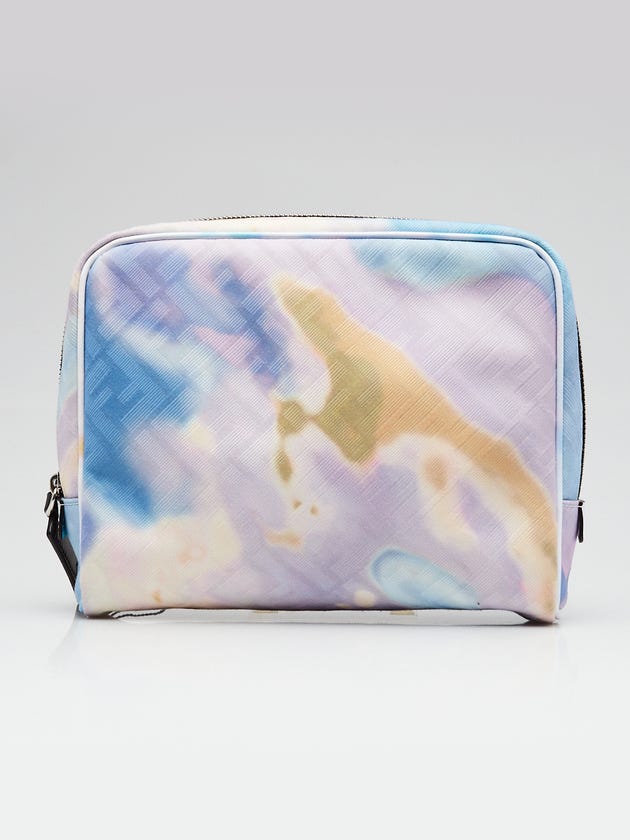 Fendi Azzurro Jacquard FF Cosmetic Pouch 7N0116