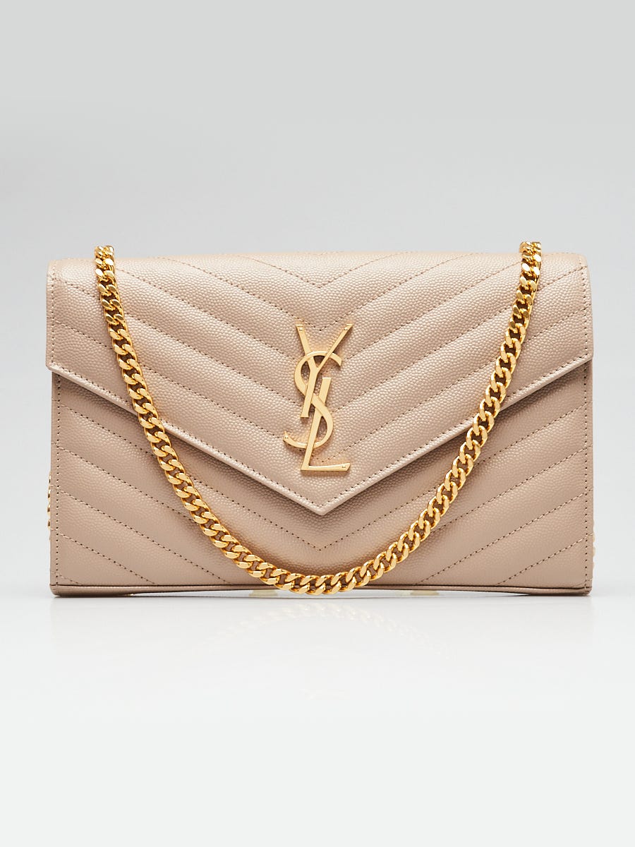 Yves Saint Laurent White Leather Large St. Tropez Bag | Yoogi's Closet