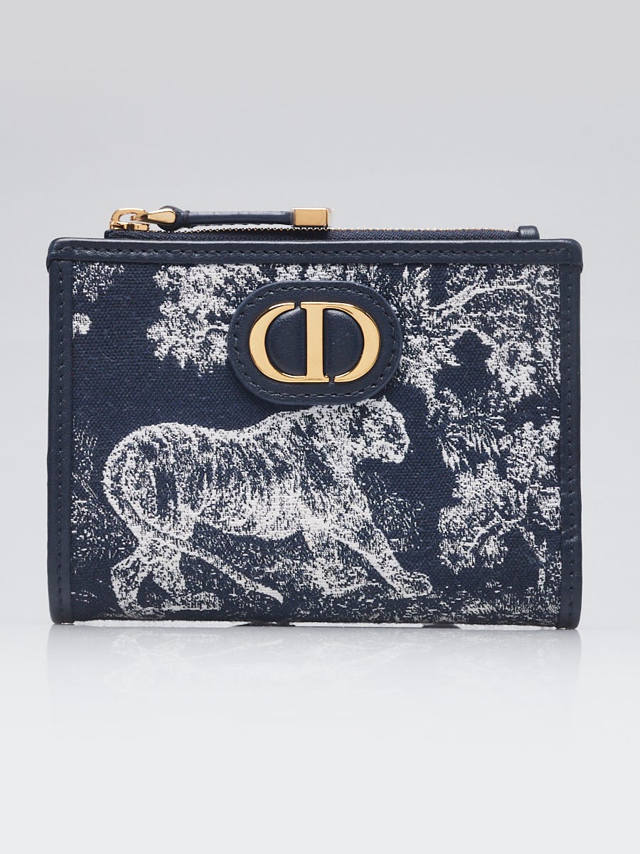 Christian Dior Blue/White Canvas/Leather 30 Montaigne Dahlia Christian Dior Blue/White Canvas/Leather 30 Montaigne Dahlia