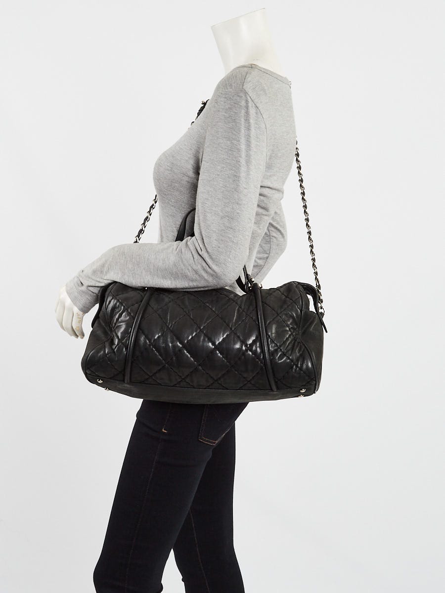 Chanel Black Quilted Shiny Lambskin Small Fashion Therapy
