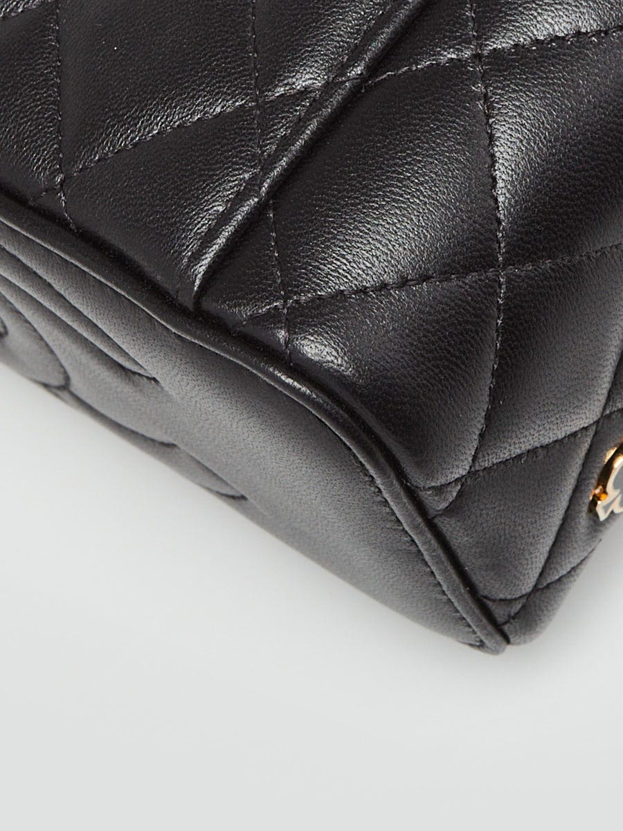 Chanel Black Quilted Lambskin Leather Coco Casino Small Vanity