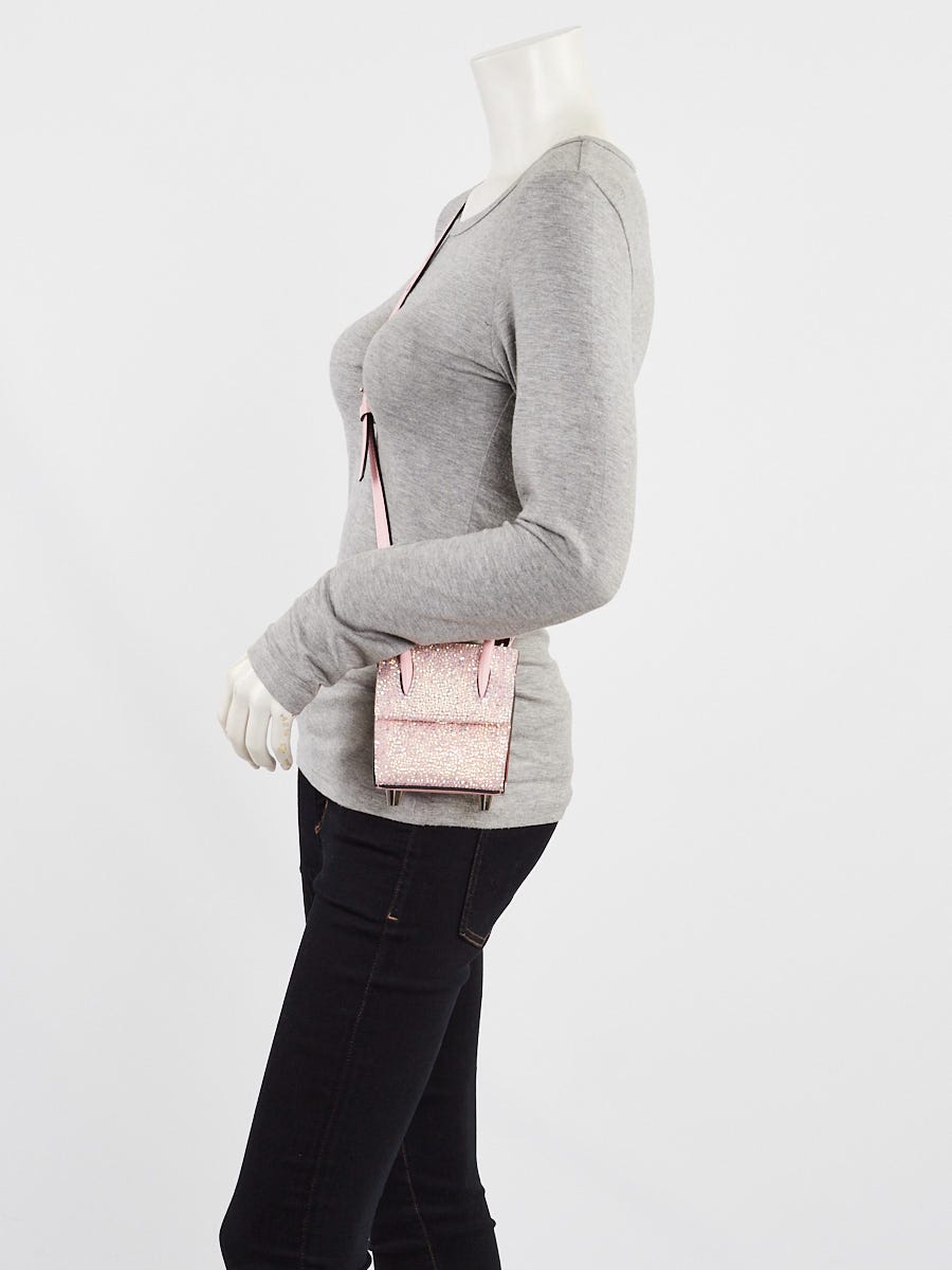 Christian Louboutin Pink Crystal Nano Paloma Bag
