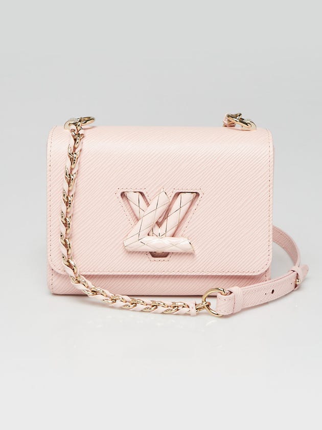 Louis Vuitton Rose Jasmin Epi Leather Enamel Wave Twist PM Bag