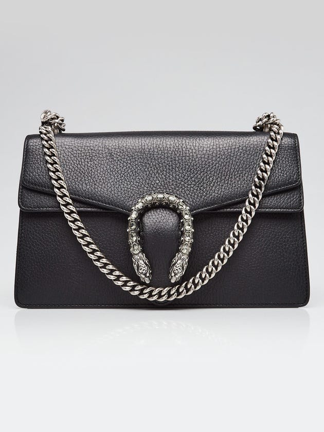 Gucci Black Leather Dionysus Small Shoulder Bag