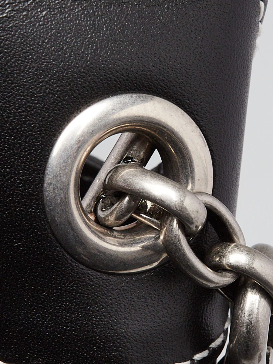 Gucci Black Smooth Leather Ha Ha Ha Jackie 1961 Grommet Shoulder
