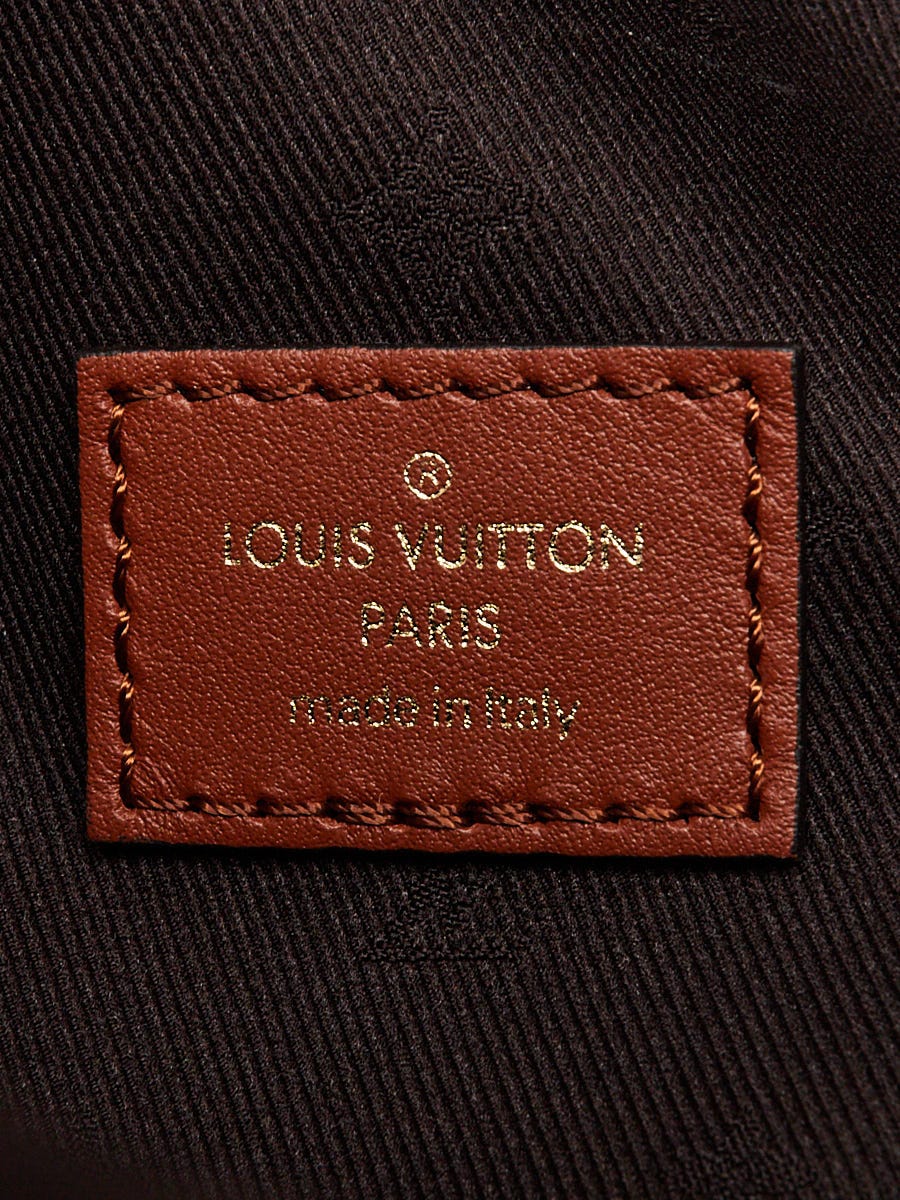 Louis Vuitton Chocolate Creme Giant Monogram Shearling Bumbag