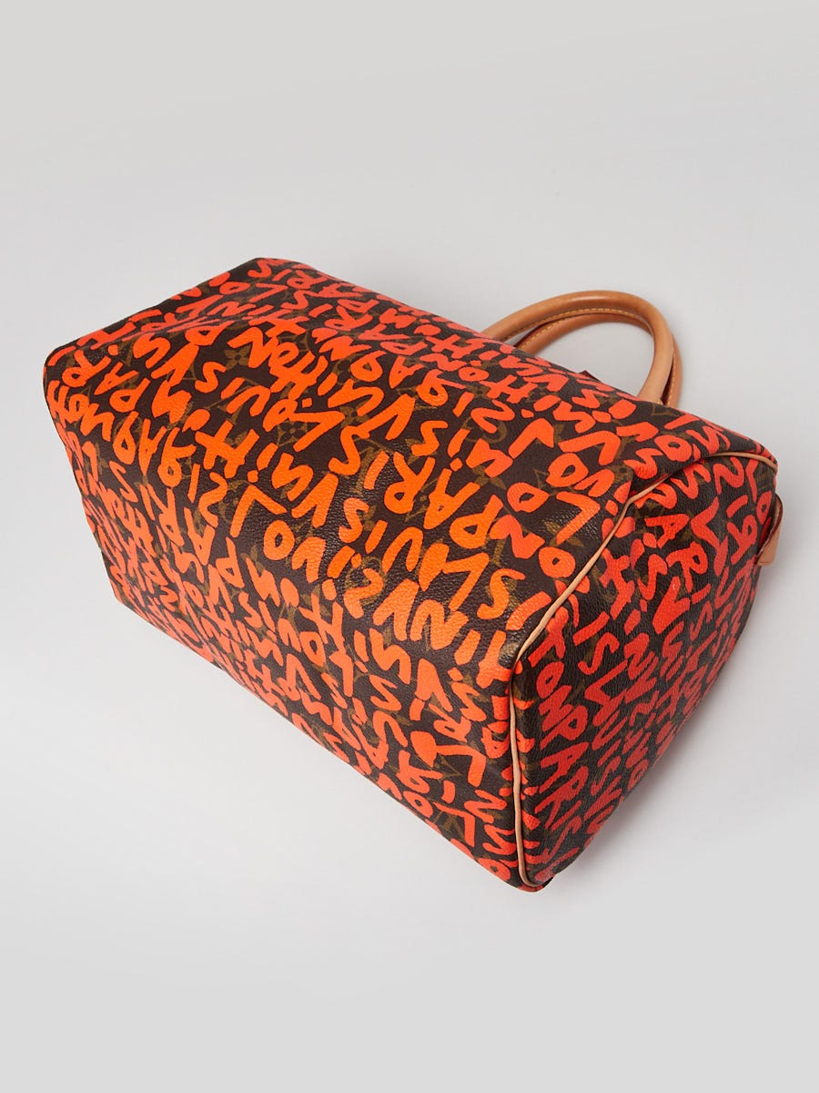 Louis Vuitton Limited Edition Orange Graffiti Stephen Sprouse