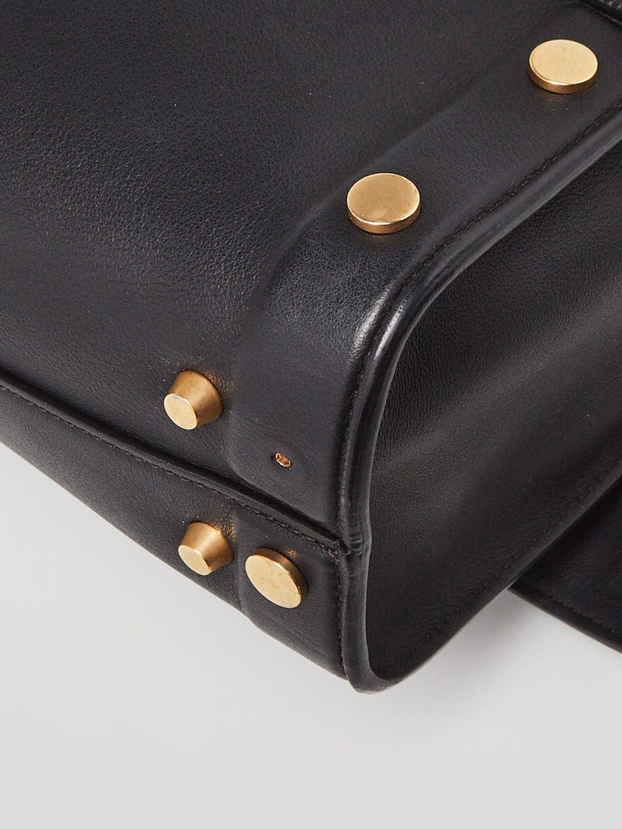 Givenchy Black Studded Calfskin Leather Small Shark Bag