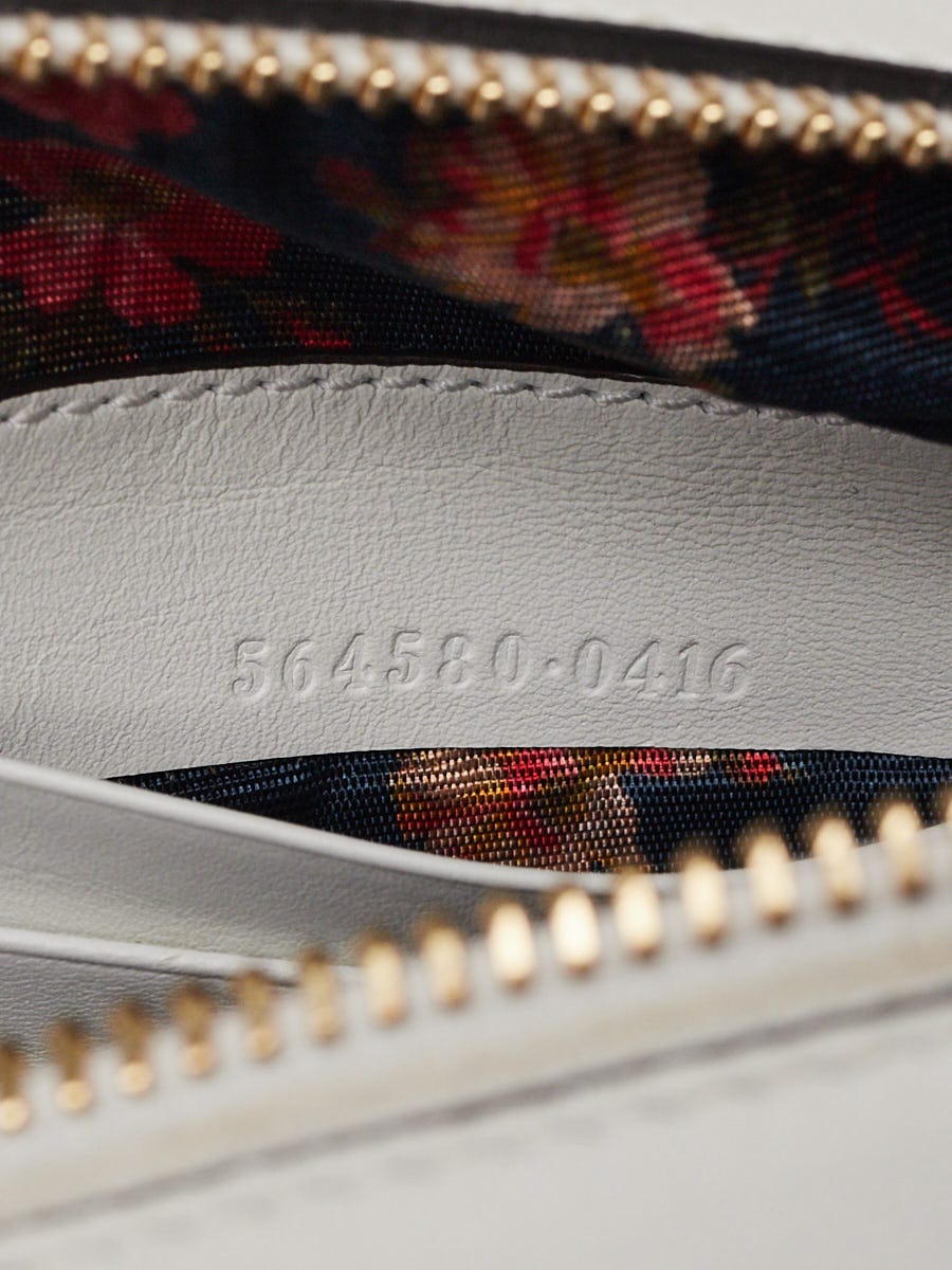 Gucci White GG Coated Canvas Candy Crossbody Bag | Yoogi's Closet