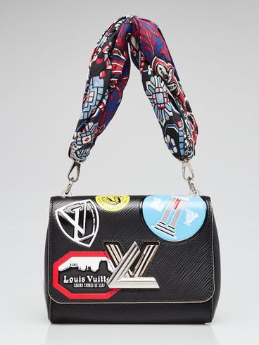 Louis Vuitton Black Epi Leather World Tour Twist PM Bag