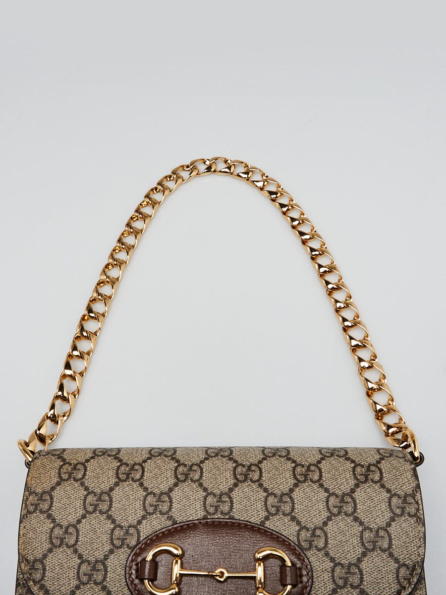 Gucci Beige/Ebony GG Coated Canvas 1955 Mini Horsebit Gucci Beige/Ebony GG Coated Canvas 1955 Mini Horsebit