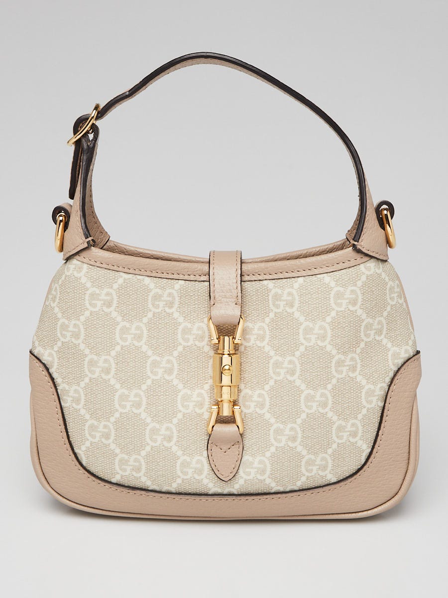 ハンドバッグ GUCCI JACKIE 1961 MINI HANDBAG IN SMOOTH LEATHER Gucci Light Blue Smooth Leather Jackie 1961 Mini Shoulder