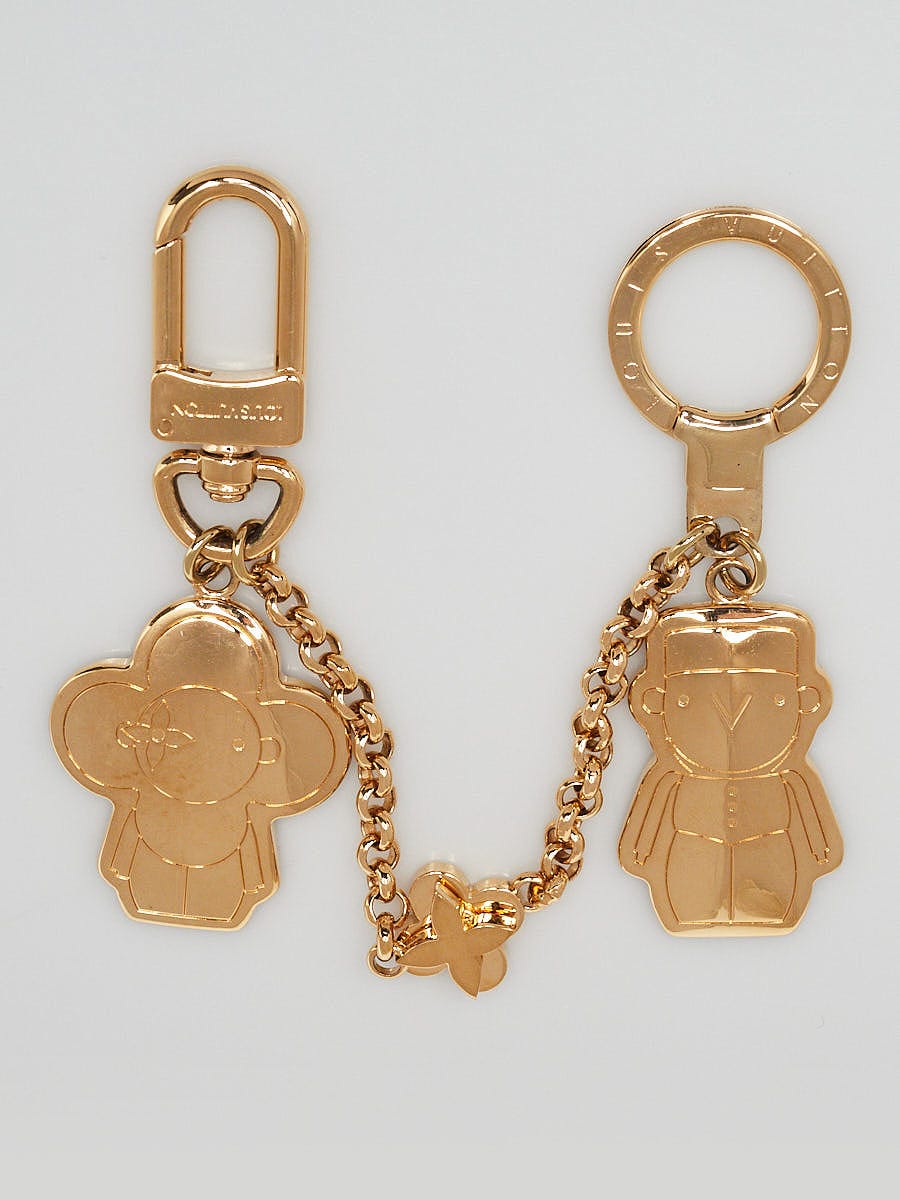 Louis Vuitton Goldtone Metal Vivienne & Gaston BFF Bag Charm