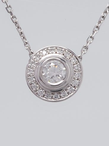 Cartier 18k White Gold and Diamond d'Amour Small Model Necklace
